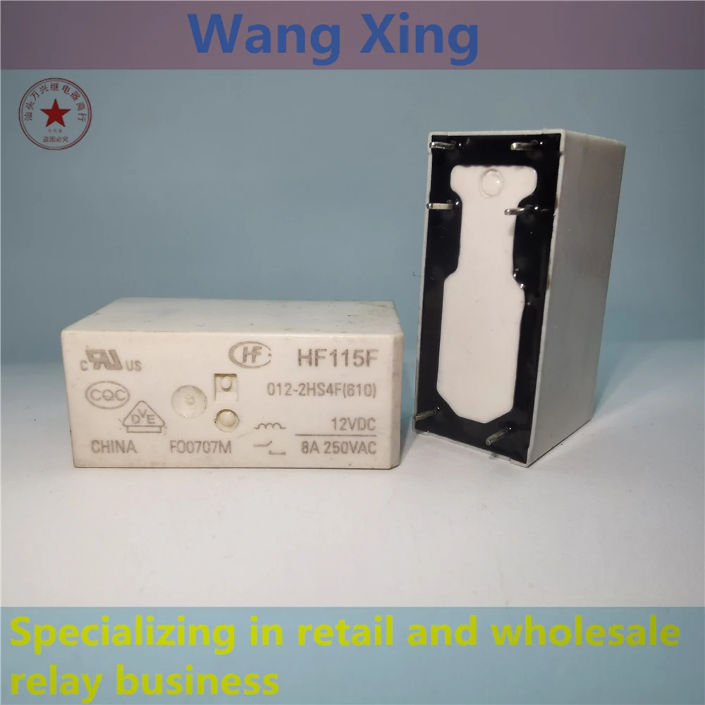 Relé eletromagnético do poder, HF115F 012-1H3BF 167, 6 pinos