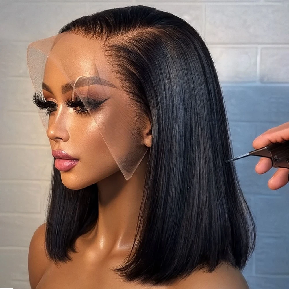 13x6-hd-transparent-lace-frontal-wig-brazilian-human-hair-bob-wigs-glueless-wig-short-bone-straight-wig-wear-and-go-350-density