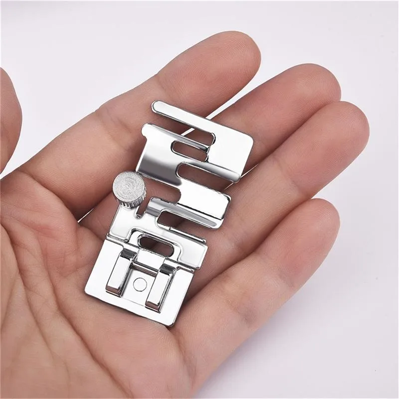 1/10PCS Domestic Sewing Machine Parts Foot Presser Foot Rolled Hem Feet Elastic Cord Band Fabric Stretch DIY Sewing Accessories