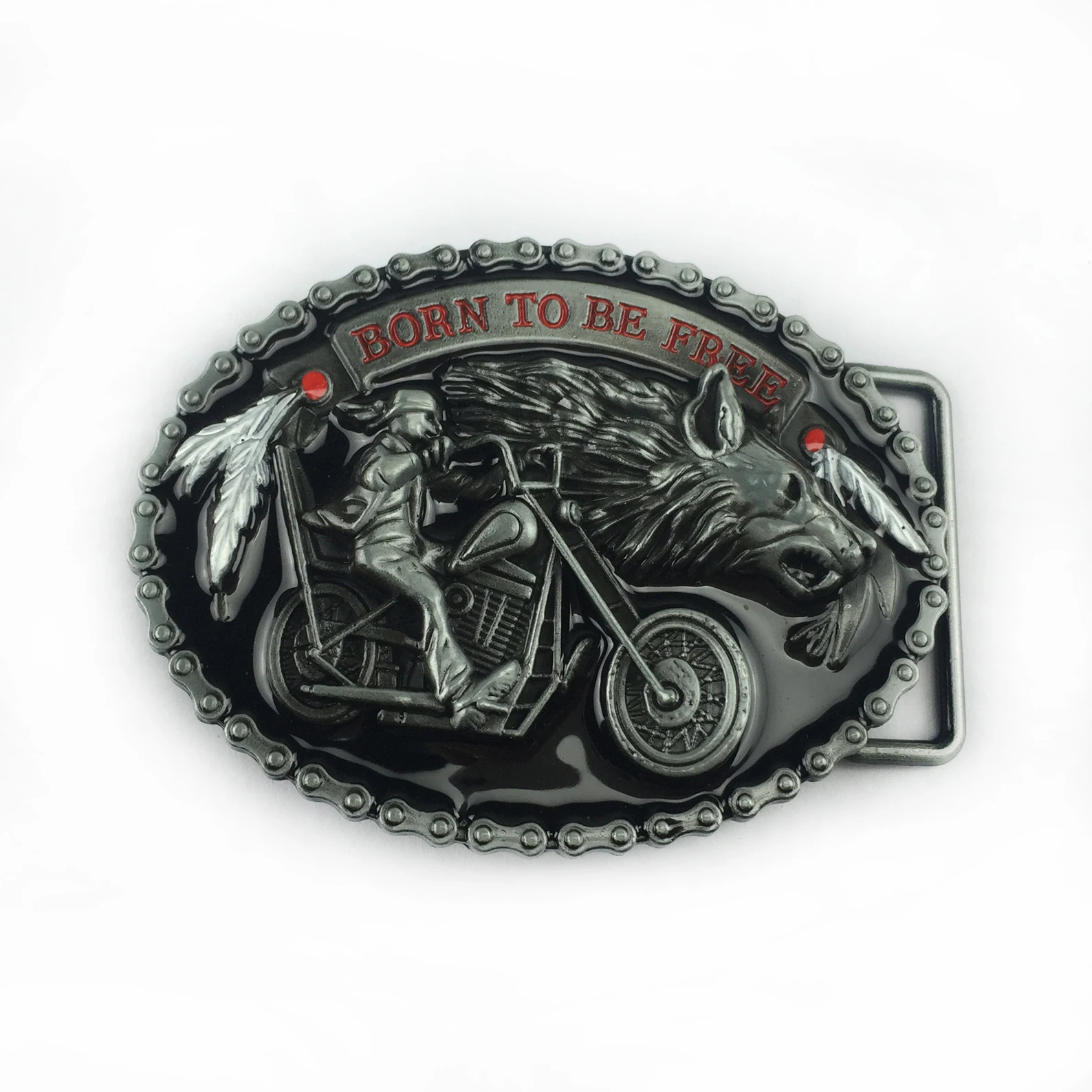 Wesbucks-신생아 빈티지 버클 벨트, 수제 허리띠 액세서리, DIY 웨스턴 카우보이 록 스타일, 무료 울프 스타일, 신제품