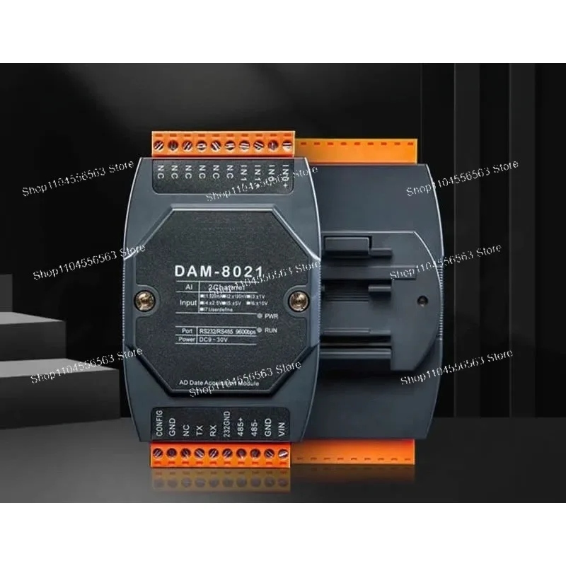 

DAM8082 8-канальный аналоговый модуль сбора данных — 24-битный высокоточный от 0 до 10 В до RS485/RS232 MODBUS