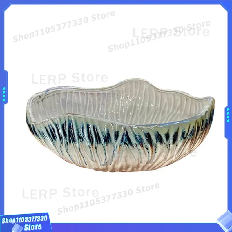 Creative Ceramic Sashimi Plate Large Seafood Platter for Salmon Ice Dish High End Serving Tray Japanese Style Dinnerware Set
