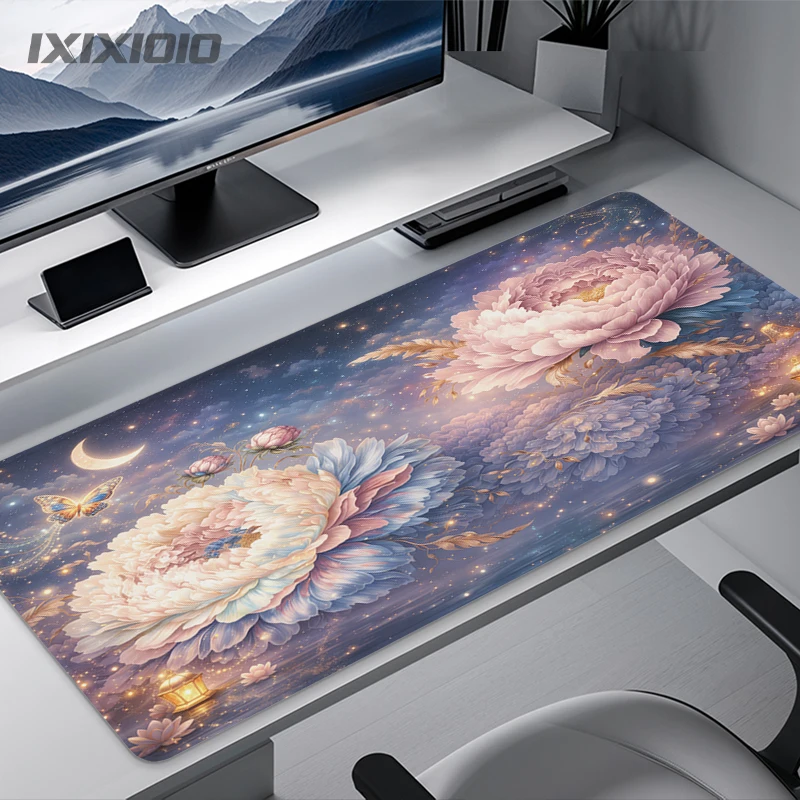 Mouse Pad Gaming Floral Art printon demand Custom Mousepad XXL Desk Mats Natural Rubber Non-Slip Soft Mice Pad Table Mat