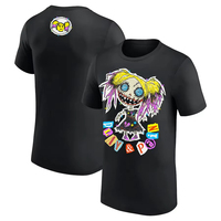 2025 New Summer Latest WWE Men's Women's Black Cotton Printed Casual Top T-Shirt Y2K Top Men's and Women's Short Sleeves