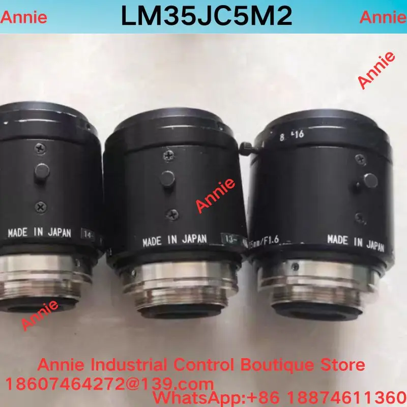 Second-hand test OK.  LM35JC5M2 industrial lens, 2/3-inch 35mm/F1.6MP manual C interface