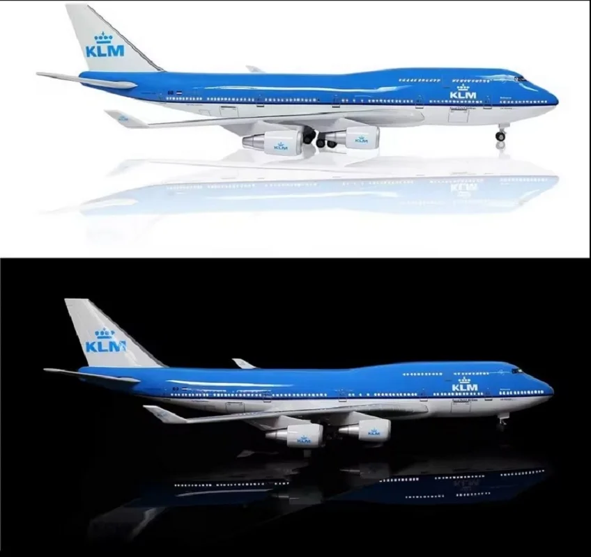 

747 B747 47CM 1/150 Scale Airplane KLM Aircraft Netherlands Plane Model Collection Diecast Home Decoration Accessories