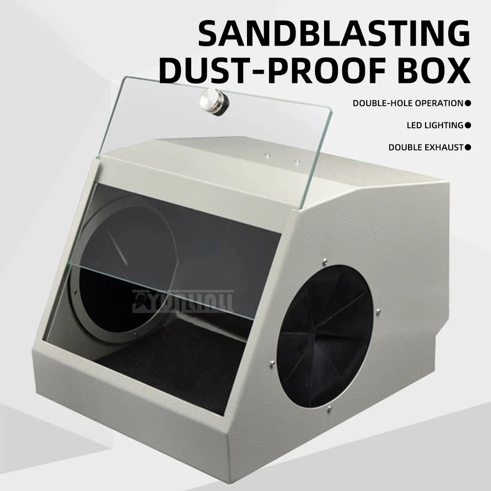 

Sandblasting Cabinet with Dust Collector | Abrasive Blaster Gun with Viewing Window for Metal & Wood Working​