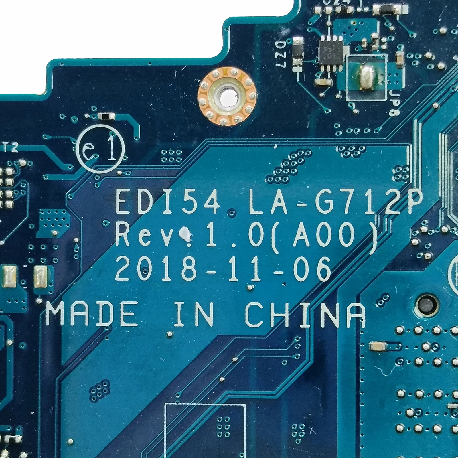 

014X91 For Vostro 3583 Laptop Motherboard EDI54 LA-G712P i5-8265U