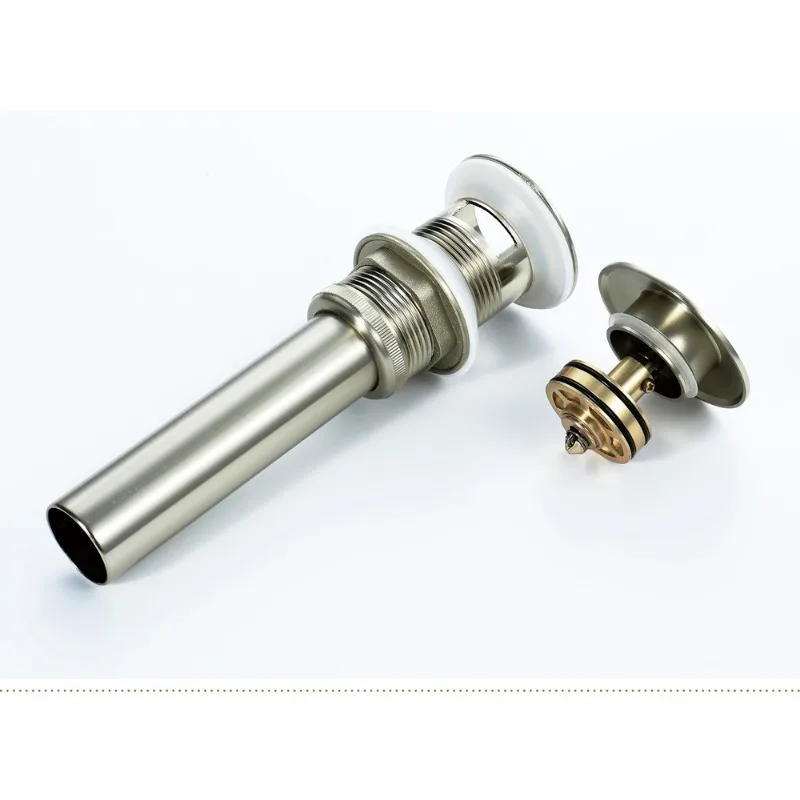 家庭用洗面台排水管、跳ねる注ぎ口とブラッシュドジルコニアゴールドシンク、アンチオーバーフロー機能付き洗面器排水管