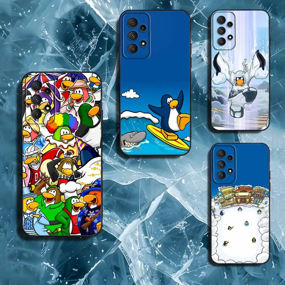 

Чехол для телефона Game C-Club P-Penguin для Samsung Galaxy A13, A21s, A22, A31, A32, A52, A53, A71, A80, мягкий черный корпус