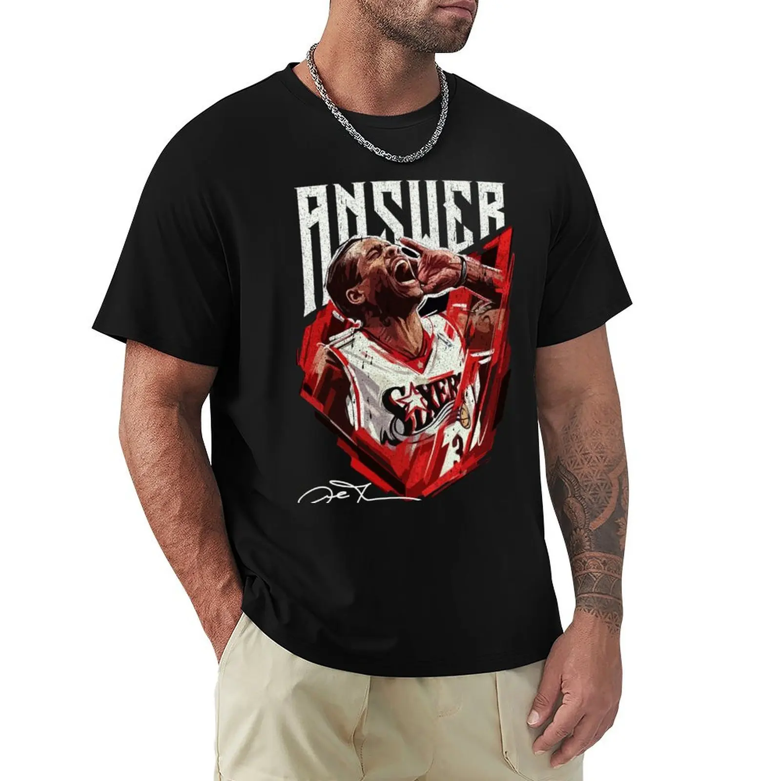 

Allen Iverson T-Shirt Aesthetic clothing boys whites mens graphic t-shirts big and tall