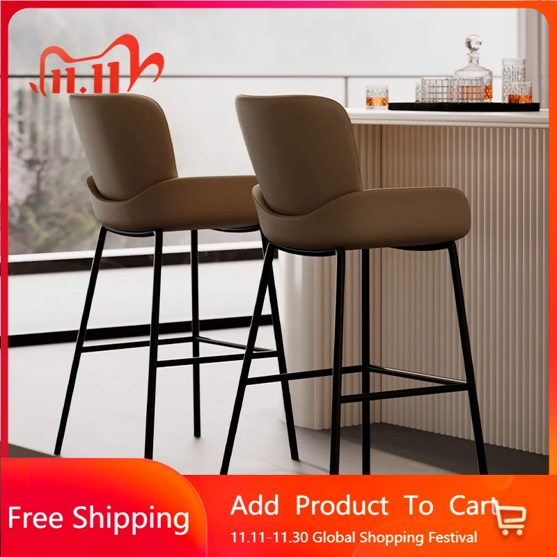 

Backrest Personalized Bar Stools American Island Unique Italian Ancient Sturdy Bar Stools Designer Vanity Muebles Home Furniture