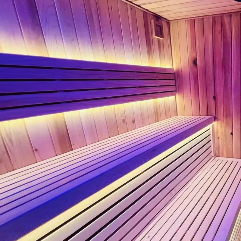 Hot Sale 2-Person Outdoor Traditional Sauna Room with Steam Shower Function Customized