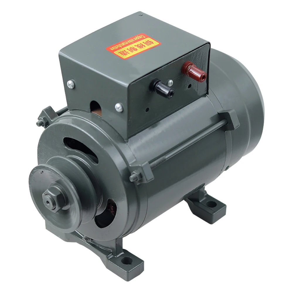 High Power 220V  3500W/500W Small Pulley Type Permanent Magnet Lighting Generator Belt Type 220V Diesel Engine Copper Wire