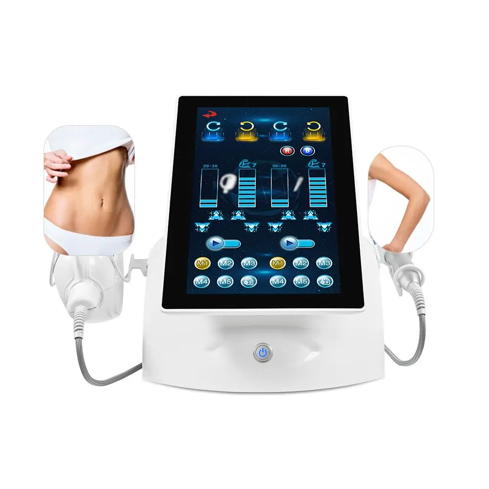 Máquina de Modelagem Corporal com Tela Touch de 15,6 Polegadas 2 em 1, Rolador de Micro-Vibração Interno