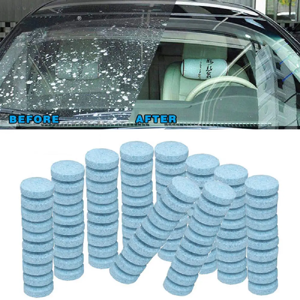 10pcs/set Car Solid Cleaner Effervescent Tablets Spray Cleaner Car Window Windshield Glass Cleaning Auto Accessories