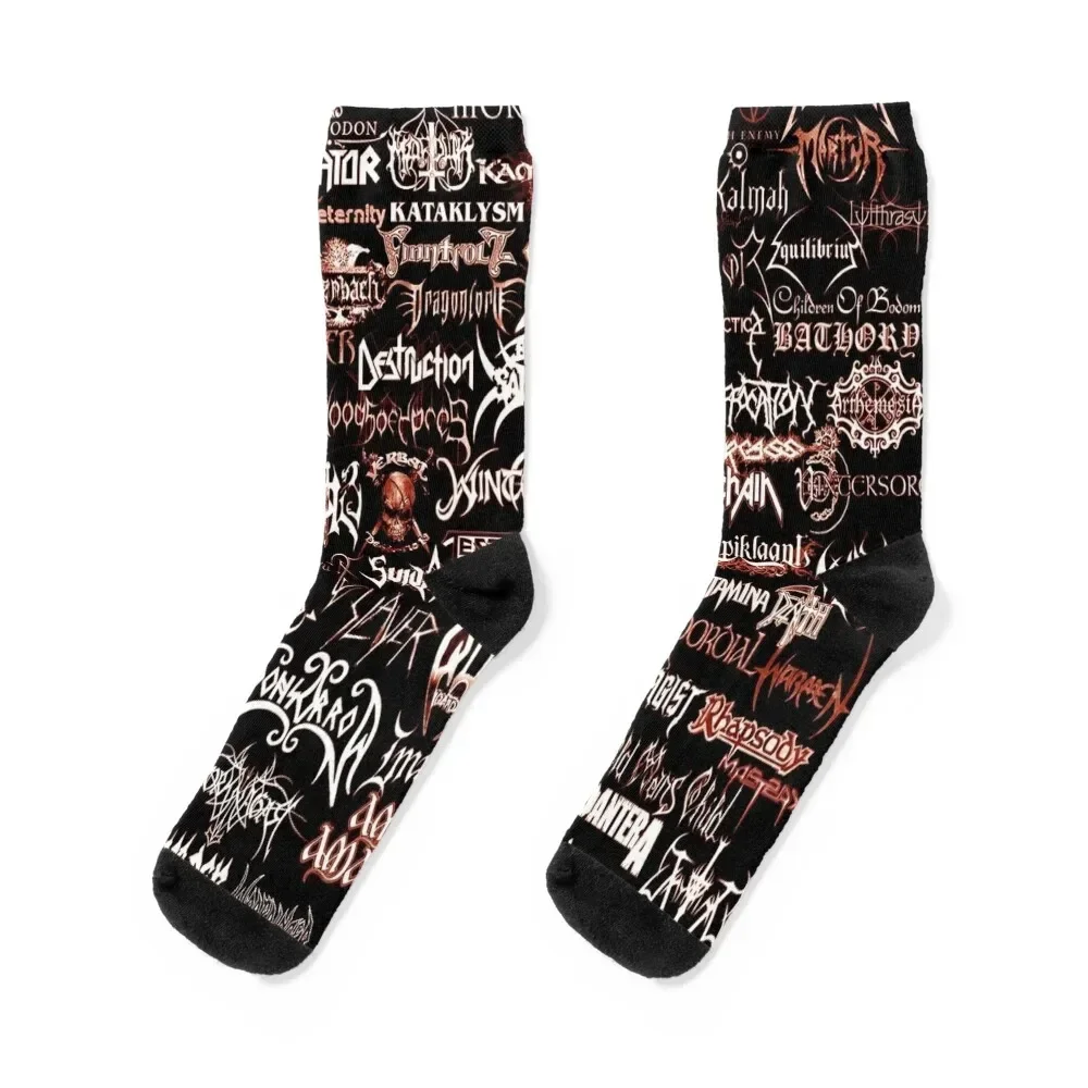 Metal Names Socks christmas stocking anti-slip Socks Man Women's