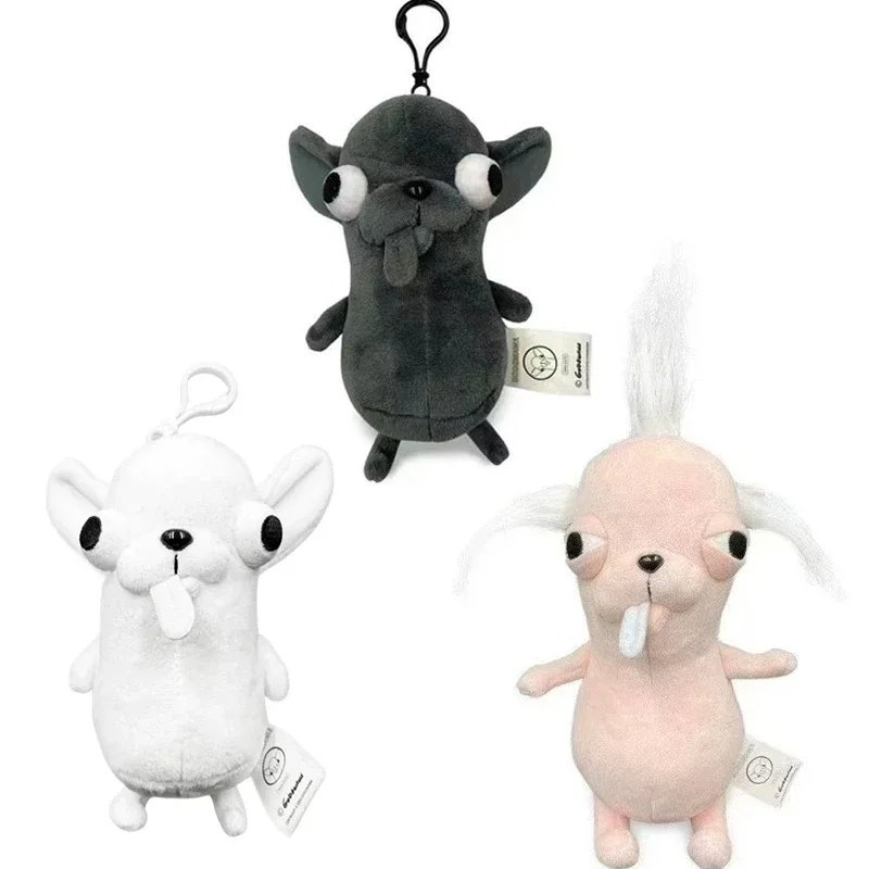 12cm Kawaii Chihuahua Stuffed Plush Animal Toy Keychain Pendant Puppy Pet Stuffed Doll Bizarre Cute Realistic Christmas Gift
