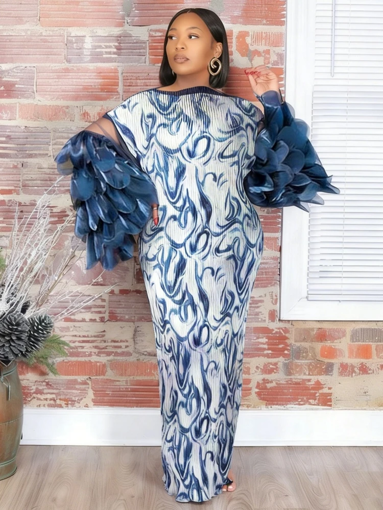 African Dresses for Women Elegant Wedding Muslim Fashion Abayas Dashiki Robe Kaftan Long Maxi Dress Africa 2026 Ankara Dress - view 5