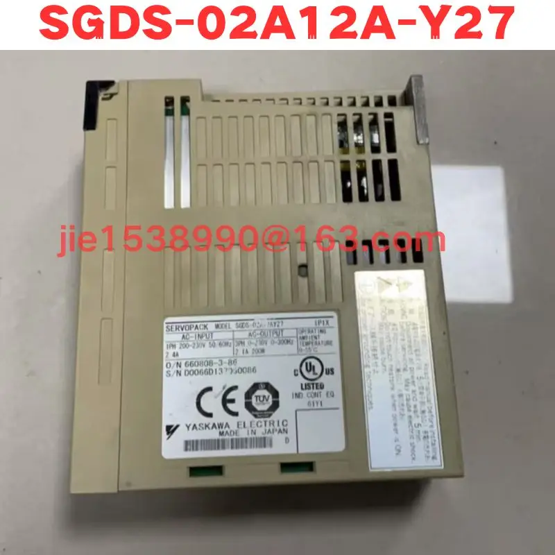 Used Servo Driver  SGDS-02A12A-Y27  Normal Function Tested OK