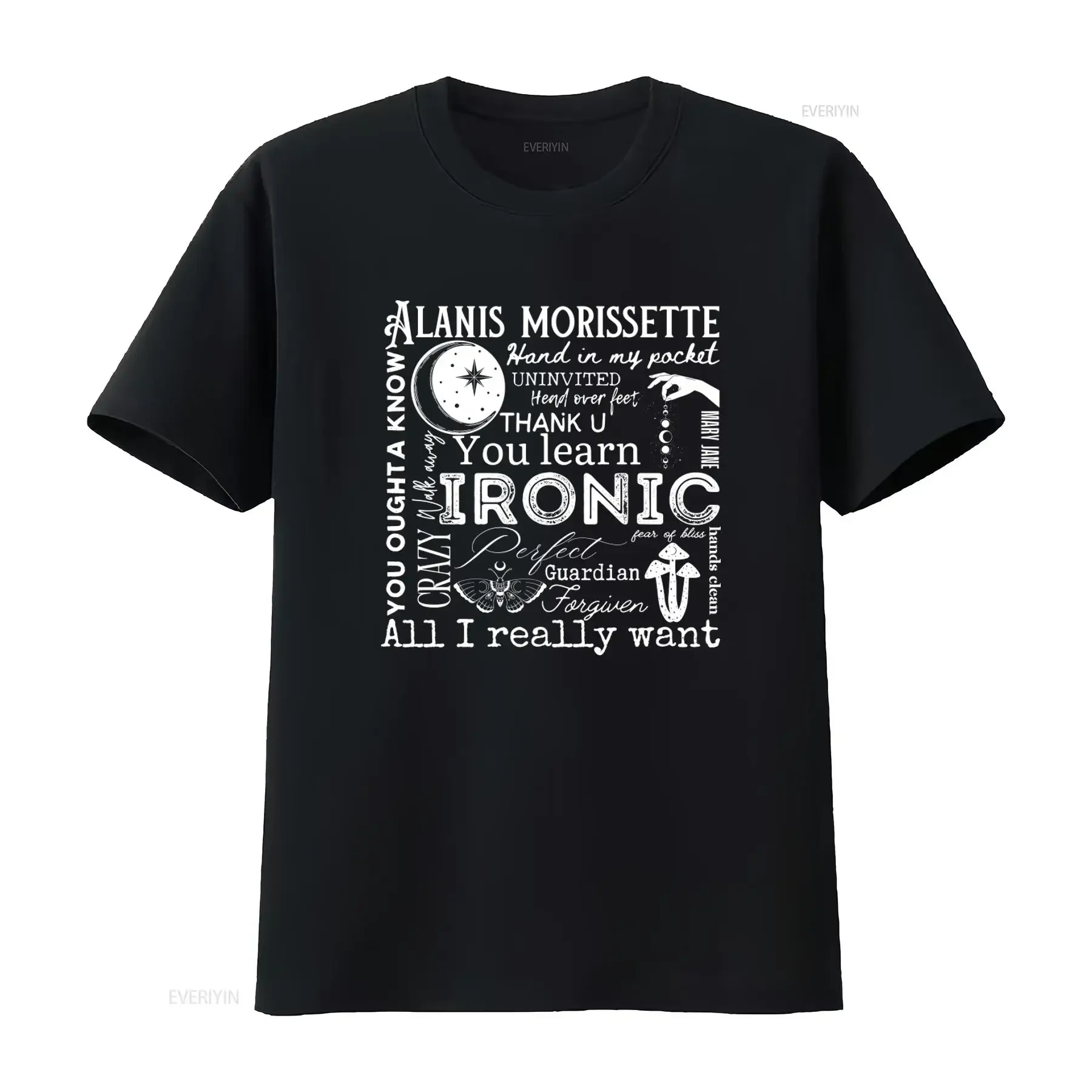 Alanis Morissette The Triple Moon Tour 2024 T Shirt Merch Fan  vintage Washed graphic fashion designer clothes Breathable
