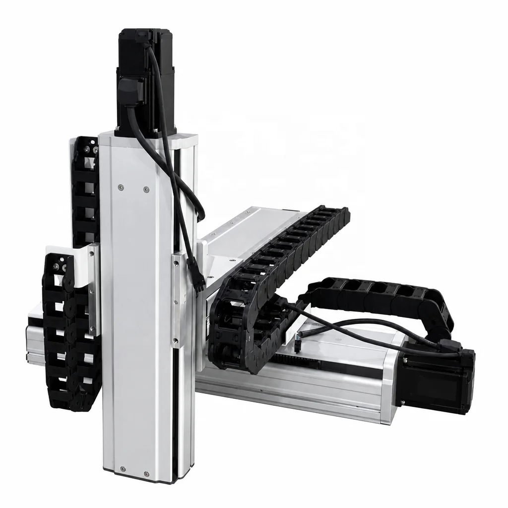 Double Linear Rail Sliding Table 100-1000mm Stroke Aluminum Alloy Core Motor Component 1000mm Linear Actuator