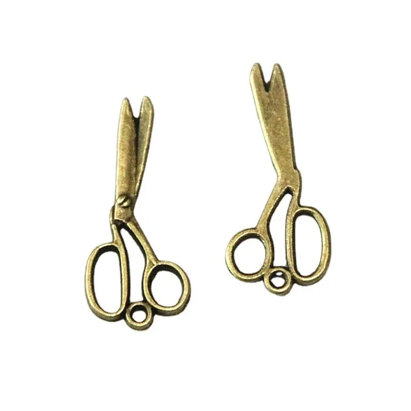 60Pcs Scissors Charms 30*13MM Antique Bronze Plated Pendants Crafts Making Findings Handmade Jewelry DIY For Necklace