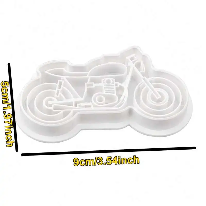 Vintage Motorcycle Cookie Cutter Clay Pottery Baking Mold Handy Craft Tool For Baking Pastry And Clay Art Creation Work