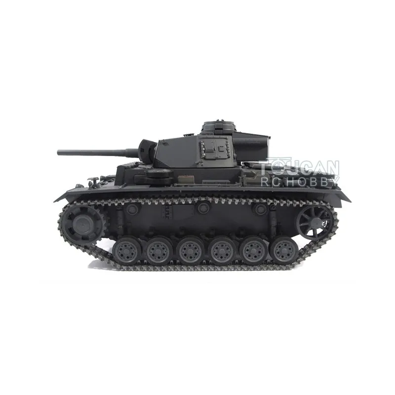 1/16 Mato RTR RC Tank 1223 Metal Scale Gray German Panzer III Infrared Ver Barrel Recoil Radio Control Vehicle Toys Model