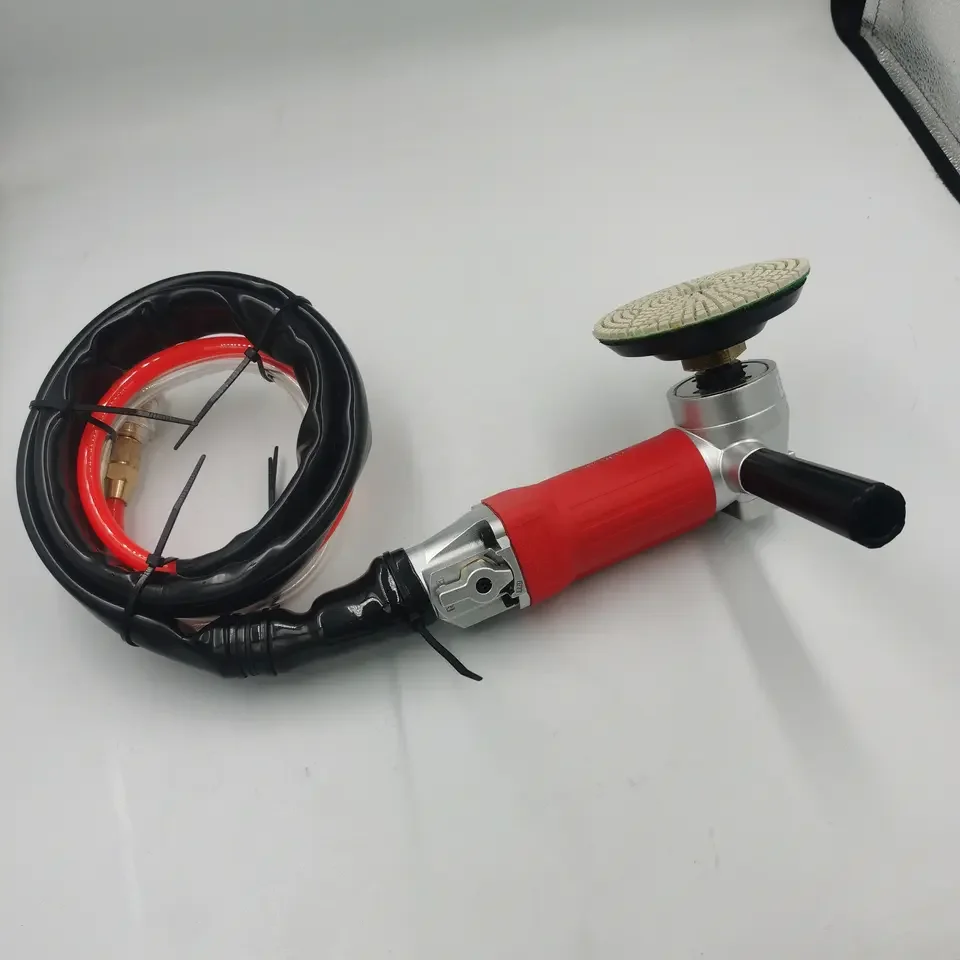 

YYHC-5/8''-11 Pneumatic Rear Exhaust Air Polisher, Wet Stone Polishing Machine Air Wet Polisher Concrete Water Sander