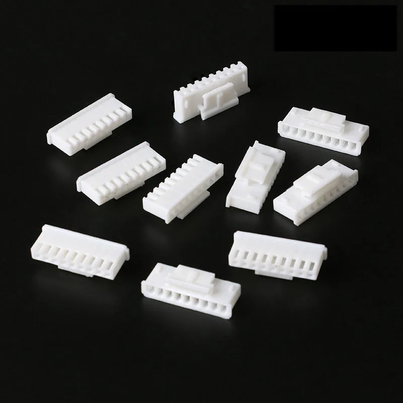 10Pcs/50Pcs XHB2.54 Rubber shell with locking male shell pitch 2.54mm Connector 2 3 4 5 6 8 10P plug terminal