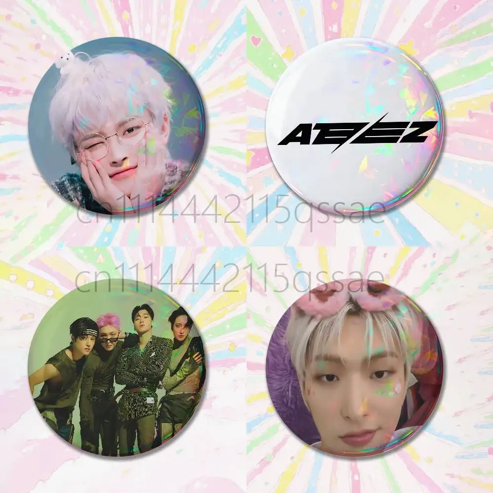 A-Ateez Hongjoong Pin Button Custom Anime Role Old-school Brooch Cartoon Collar Badge Jewelry Gift Fans