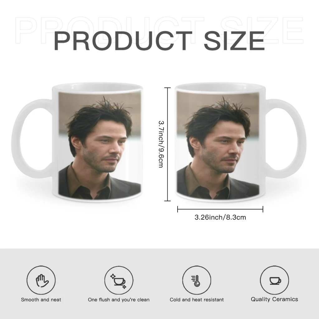 keanu Reeves Free shipping Coffee Cups Ceramic cups creative cups and cute mugs Personalized Gift Cup For Tea