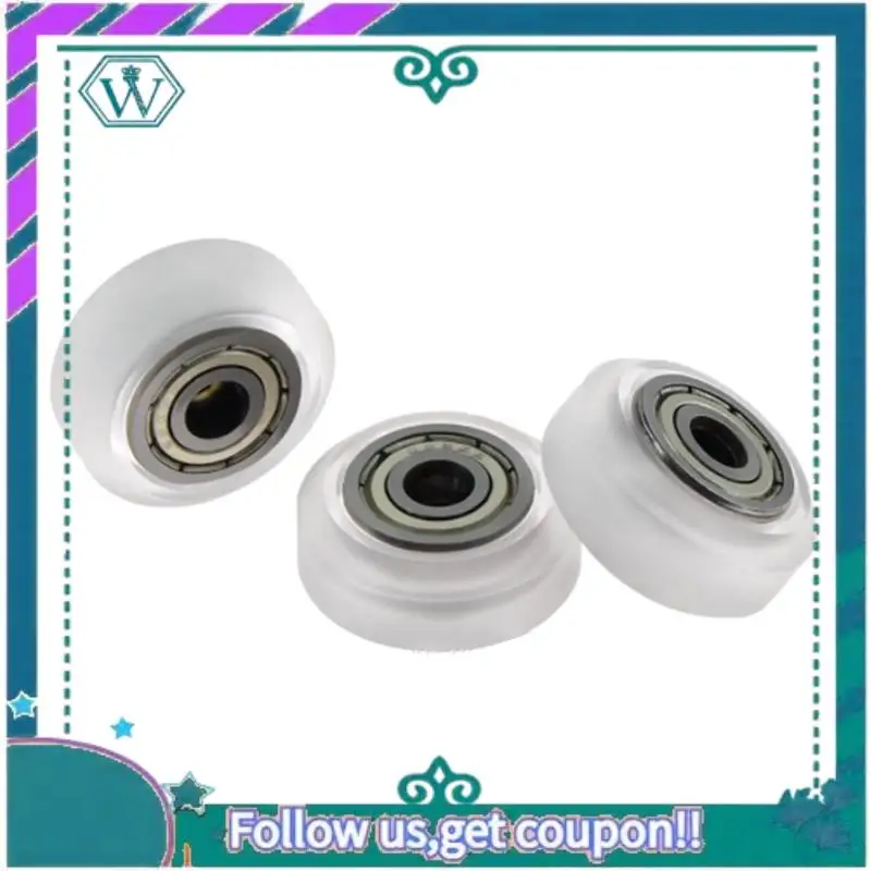 A75Q-30Pcs 3D Printer Plastic Wheel POM Big Models Passive Round Wheel Idler Pulley Gear For CNC Openbuilds V-Slot