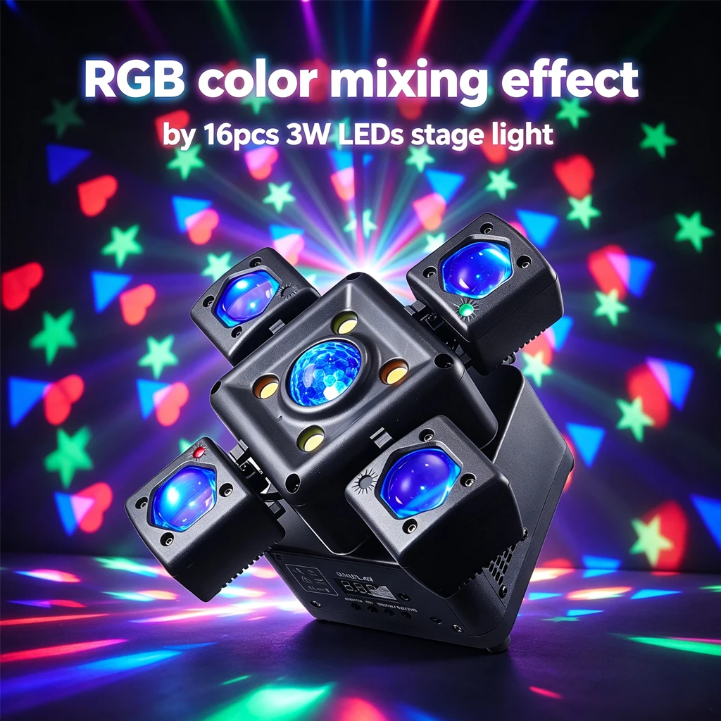 120W RGB Wielofunkcyjna Lampa  – Industrial Laser Beam recenzja i cena