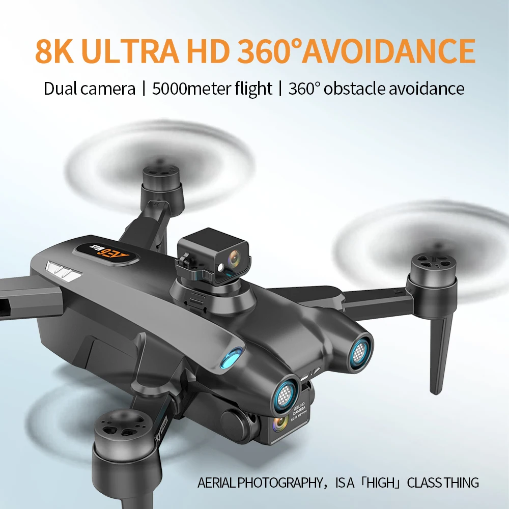 

AE6MAX Folding Brushless Drone HD 8K Aerial Photography 360 degree Omni directional Obstacle Avoidance 5000 meters Long Range Cr