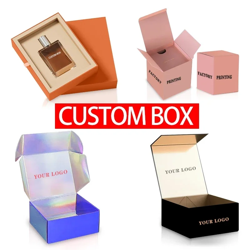 Free Design Mail Boxes Mail Paper Custom Shipping Boxes Logo Gift Delivery Boxes