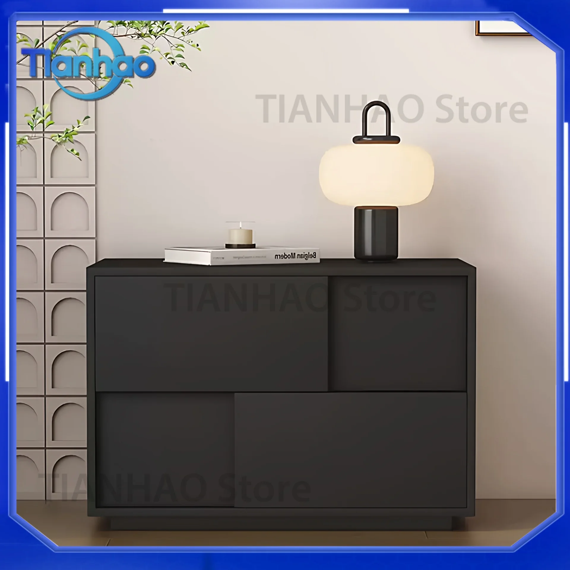 Modern Minimalist Italian Style Nightstand for Bedroom Storage Cabinet with Luxury Feel for 2025