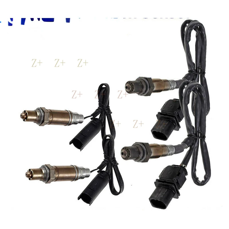 Z+ Set of 4 Oxygen Sensors for Upstream and Downstream Applications for BMW 325Ci, 530i, X3, 3.0L, 2004-06 Model, Automatic Tran