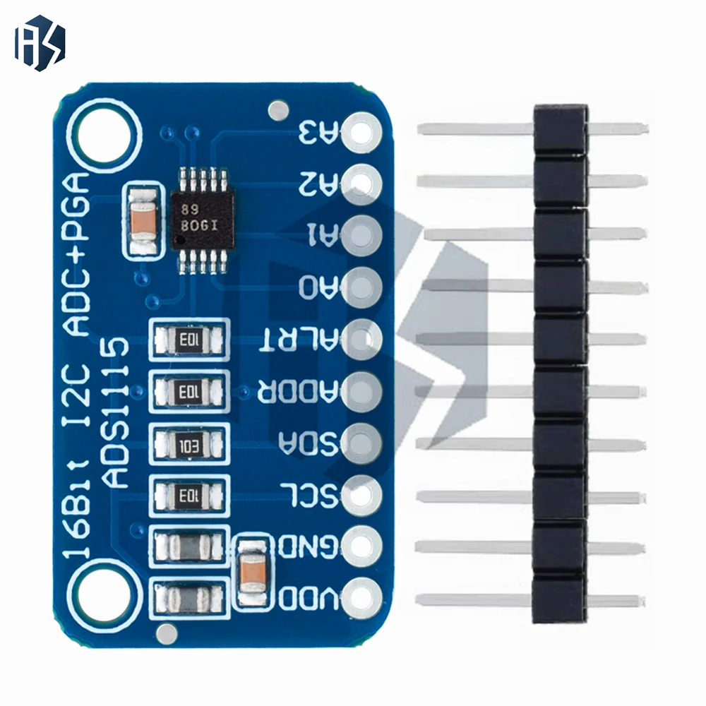 Module ADC I2C ADS1115/ADS1015 16 bits, 4 canaux avec amplificateur de Gain Programmable pour Arduino et Raspberry Pi