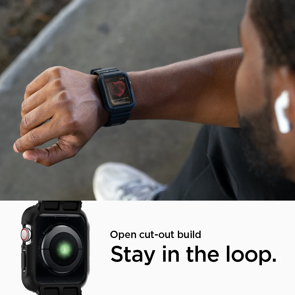 Etui i pasek Spigen Rugged Armor Pro do serii Apple Watch (45/44 mm) (41/40 mm) — zdjęcie 5