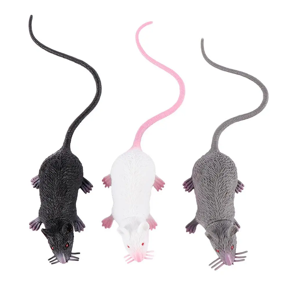 Accessoire de modèle de souris réaliste pour enfants, fausse blague délicate, drôle, jouet cadeau d'Halloween, décor de fête, nouveauté et jouets ち, chaud, 2024, 1 pièce