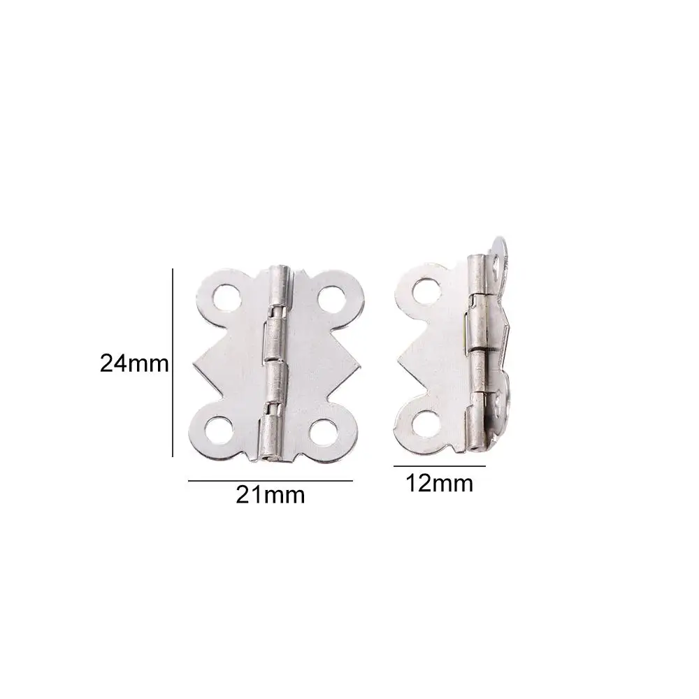 10Pcs Fittings Vintage Cabinet Butterfly Hinge Decorative Antique Jewellery Box Hinge Gold Bronze Butterfly Door Hinge Furniture