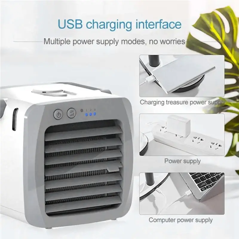 Humidifier Air Conditioner Mini USB Charging Air Cooler Disinfecting Office Desktop Deaktop Portable Air Conditioning Fan New