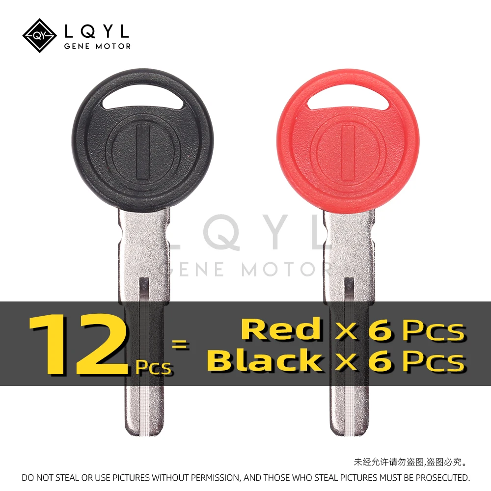 

LQYL 12 Pcs Motorcycle Key Uncut Blank Replacement Keys For DUCATI Panigale V4 959 1199 1299 899 Monster 1100 696 795 796 848