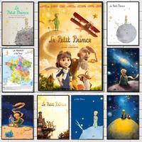 Le Petit Prince Painting Calligraphy Canvas Poster: Crease Free Waterproof Durable All Space Wall Decor