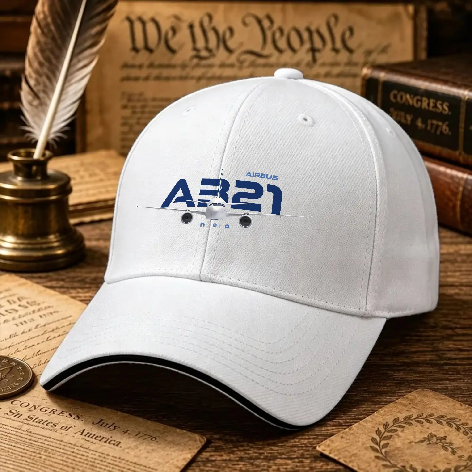 Airbus A321 Neo Sun Baseball Cap  Spring Design Print Hip Hop Hats For Couple Women Hiking Fishing Baseball Caps