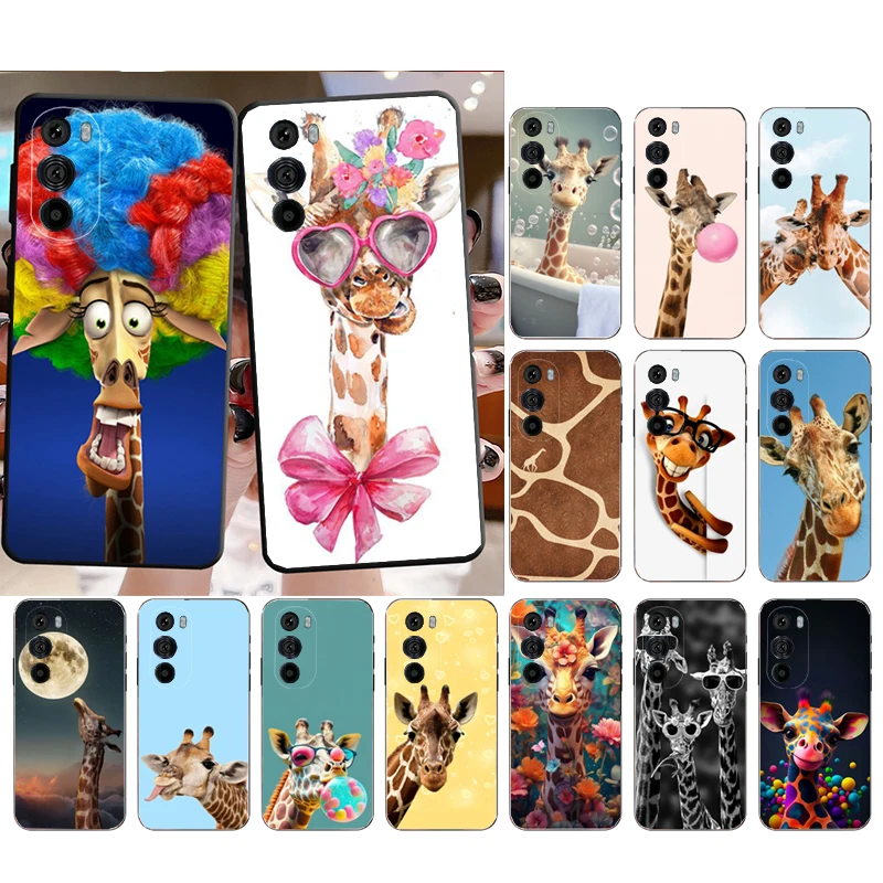 

Phone Case For Motorola Edge 50 40 Pro 60 50 40 30 Ultra Neo Fusion Moto G85 G72 G53 G54 G84 G13 G32 Giraffe Anime