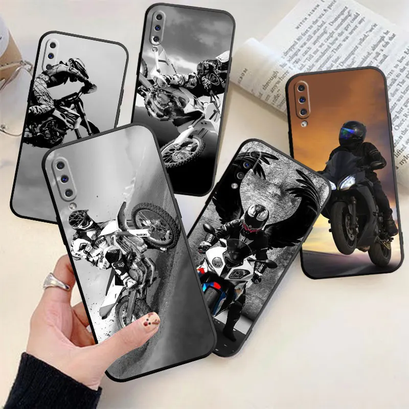 Motorcycle Sports Phone Case For Samsung Galaxy A03  A14 A21S A22 5G A23 A32 A33 A42 5G Cover Coque