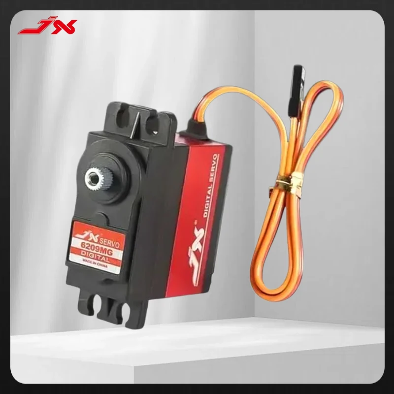 

JX PDI-6209MG 4.8V-6V 0.13sec/60 9.35kg Digital Metal Servo Aluminums Case for 1/10 RC car Kst Servo Car Model Motor RC Parts